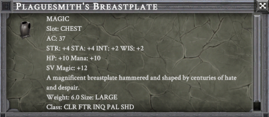 PLAGUESMITH'S BREASTPLATE item card